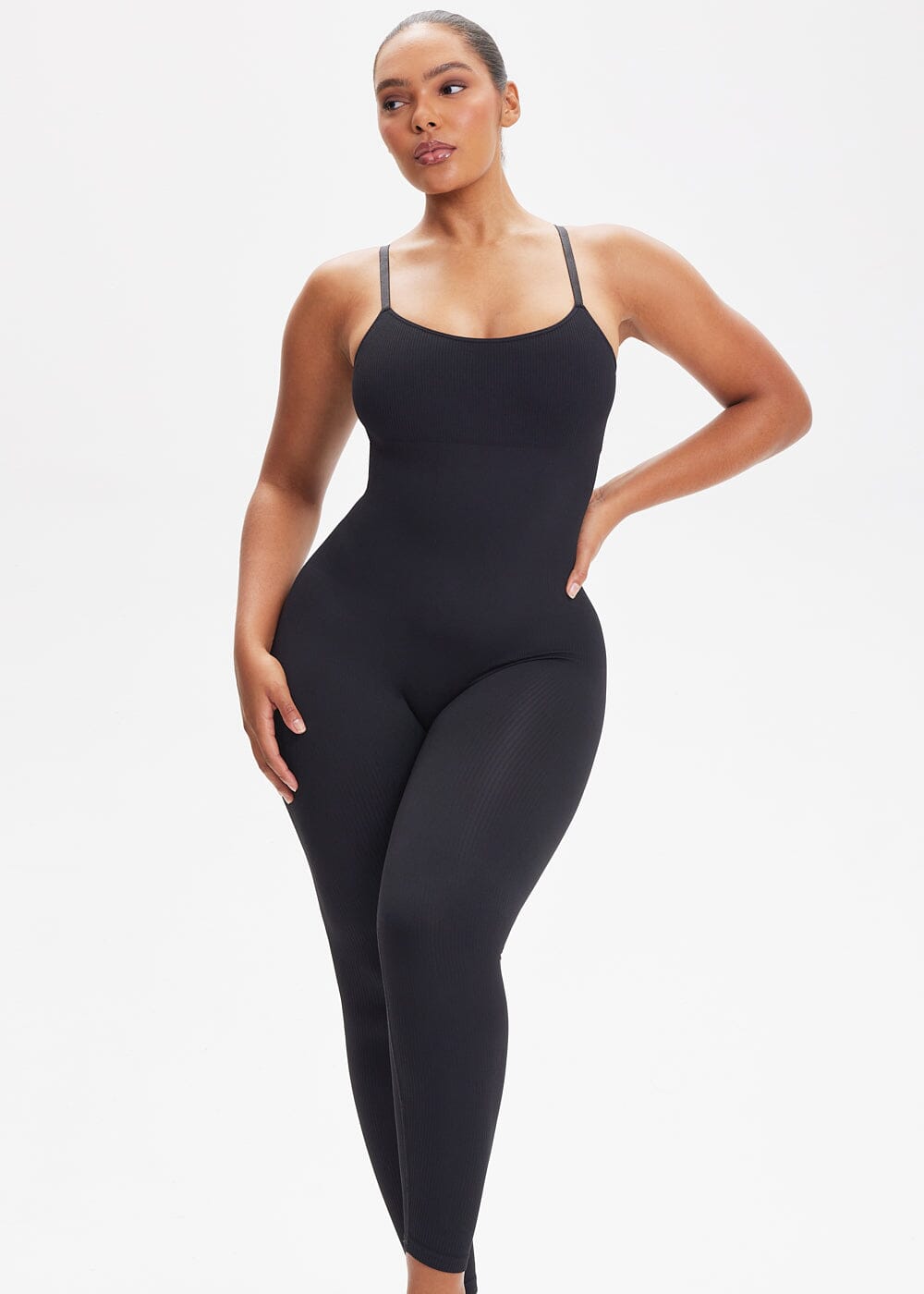 Snatching Seamless Jumpsuit - She's Waisted