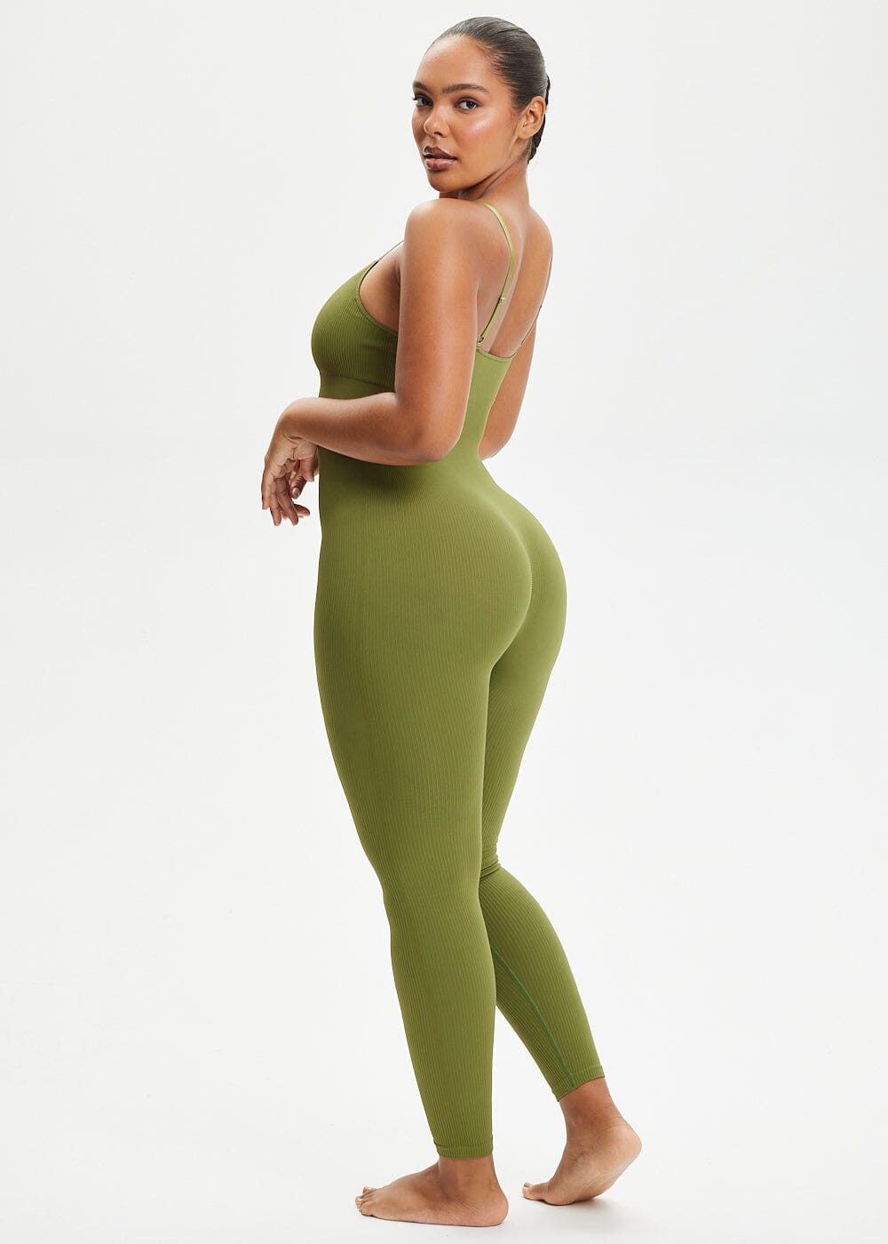 Snatching Seamless Jumpsuit - She's Waisted