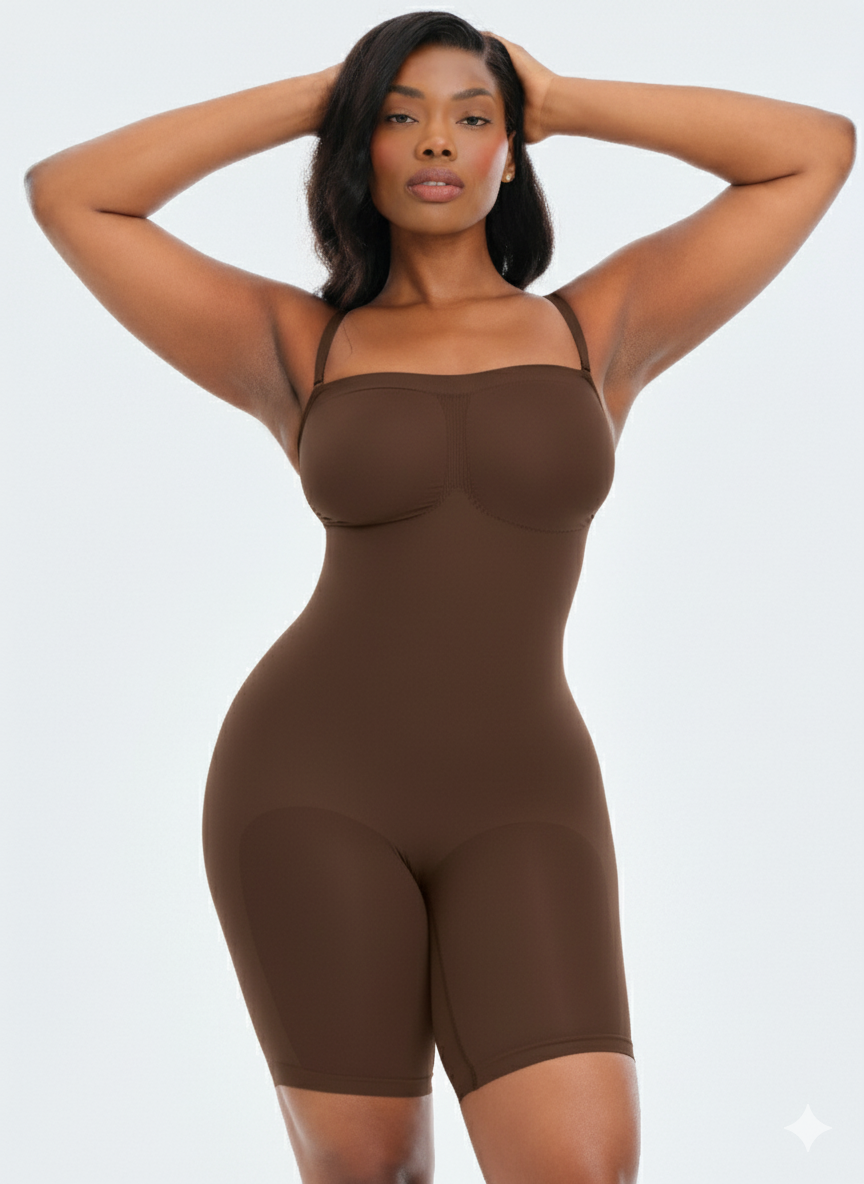 SmoothingSeamless Strapless Bodysuit Shorts