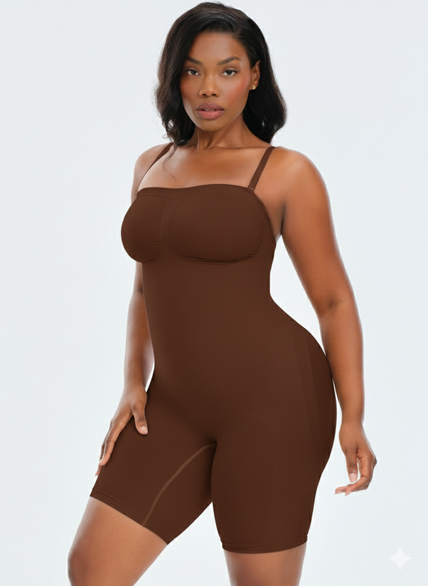 SmoothingSeamless Strapless Bodysuit Shorts