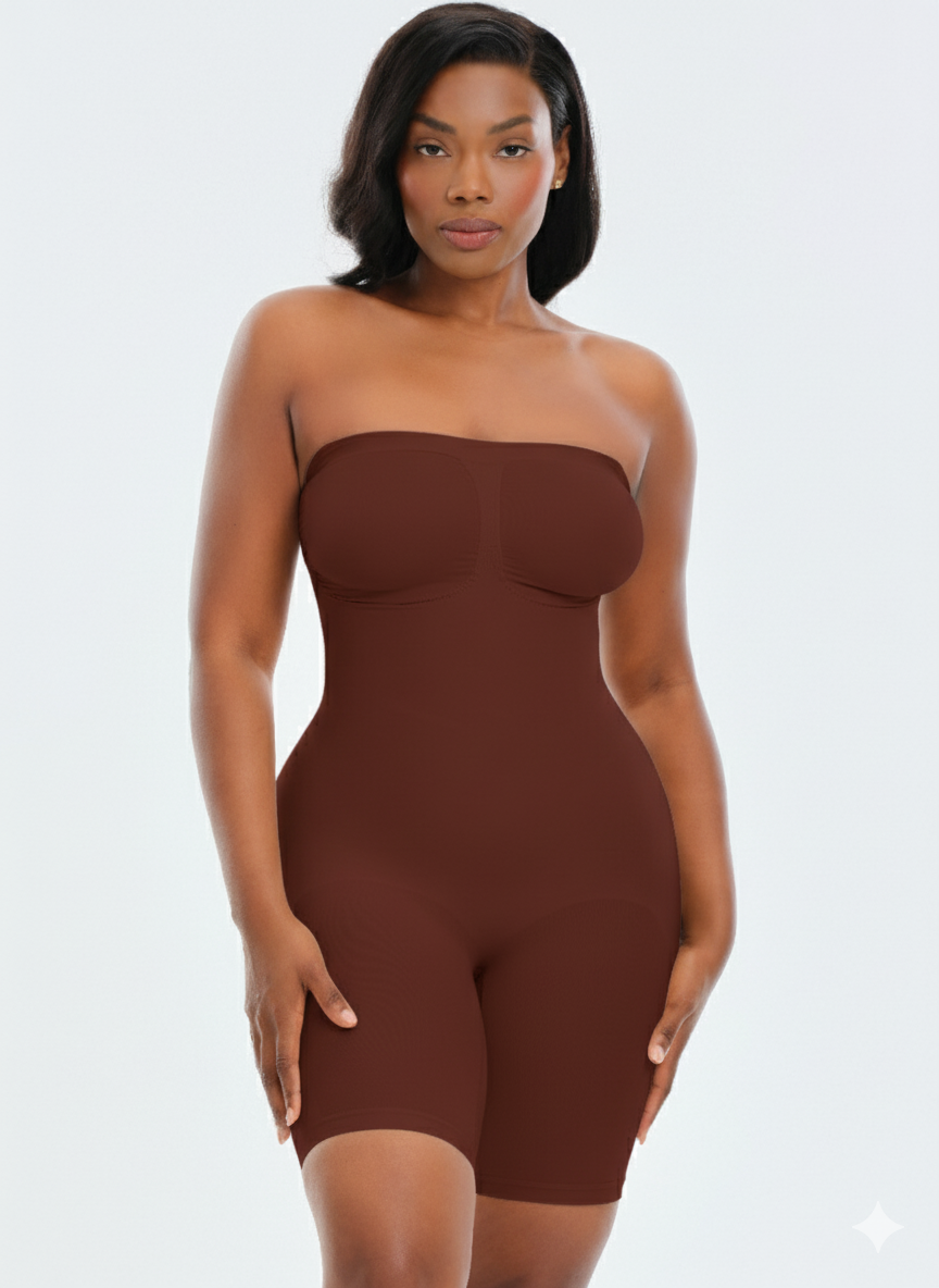 SmoothingSeamless Strapless Bodysuit Shorts