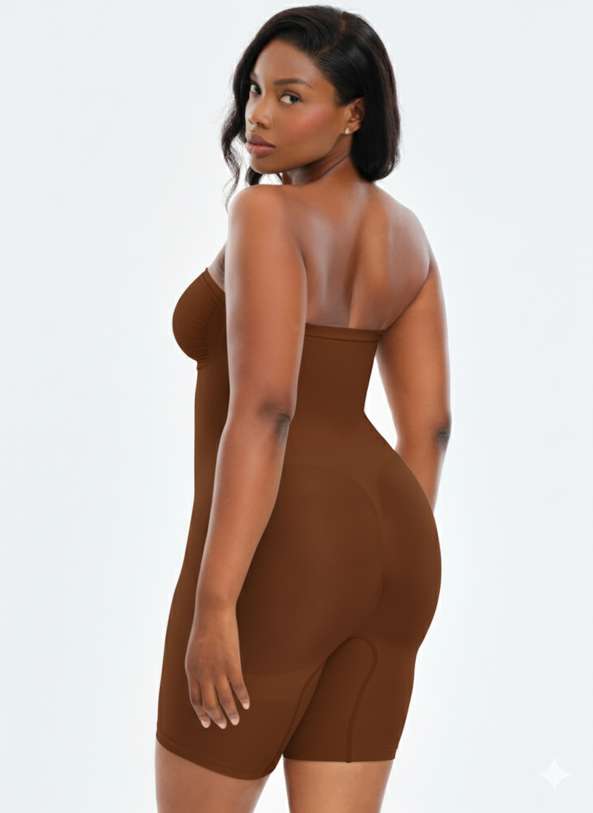 SmoothingSeamless Strapless Bodysuit Shorts
