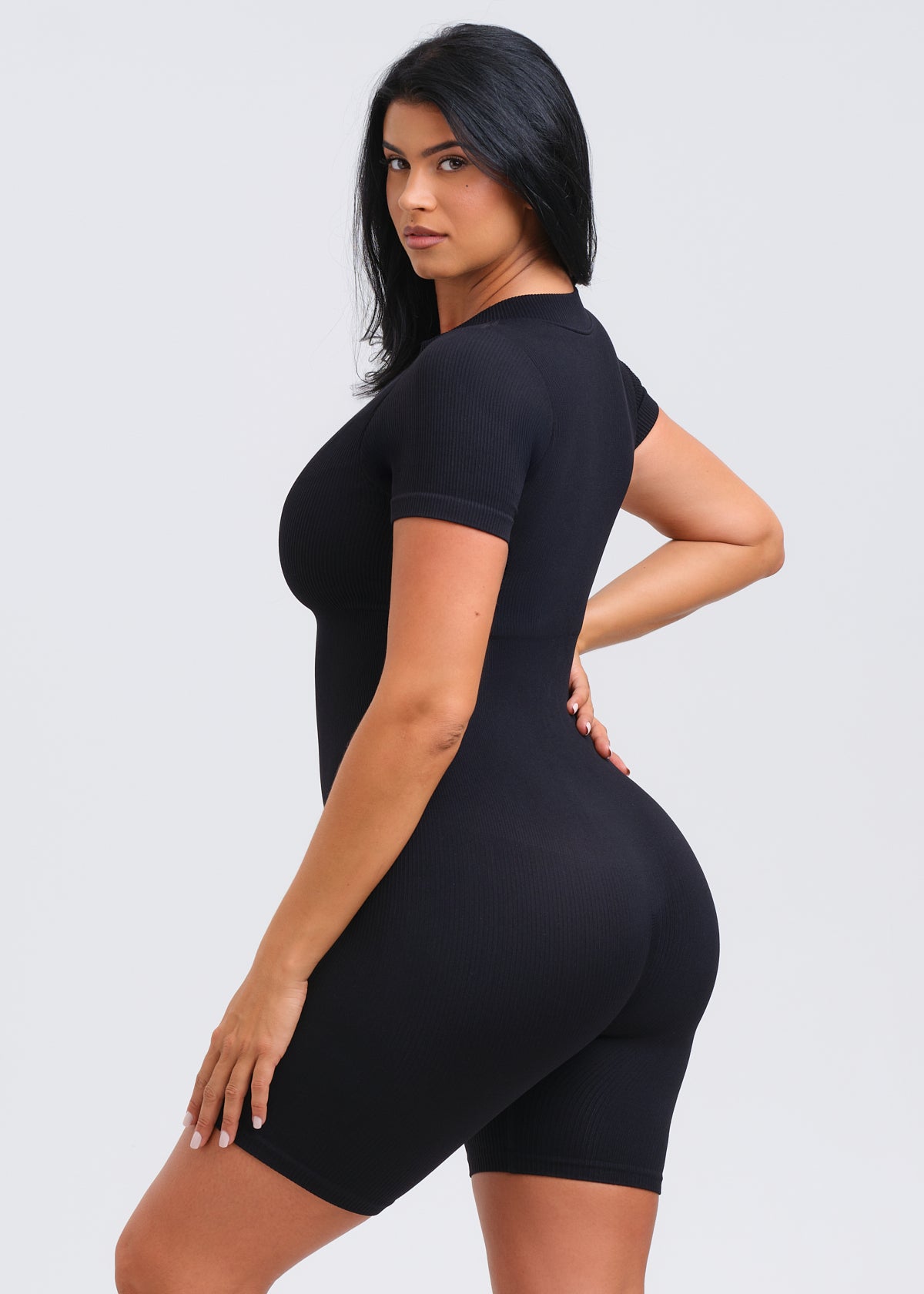 SnatchedKnit Short Sleeve Romper