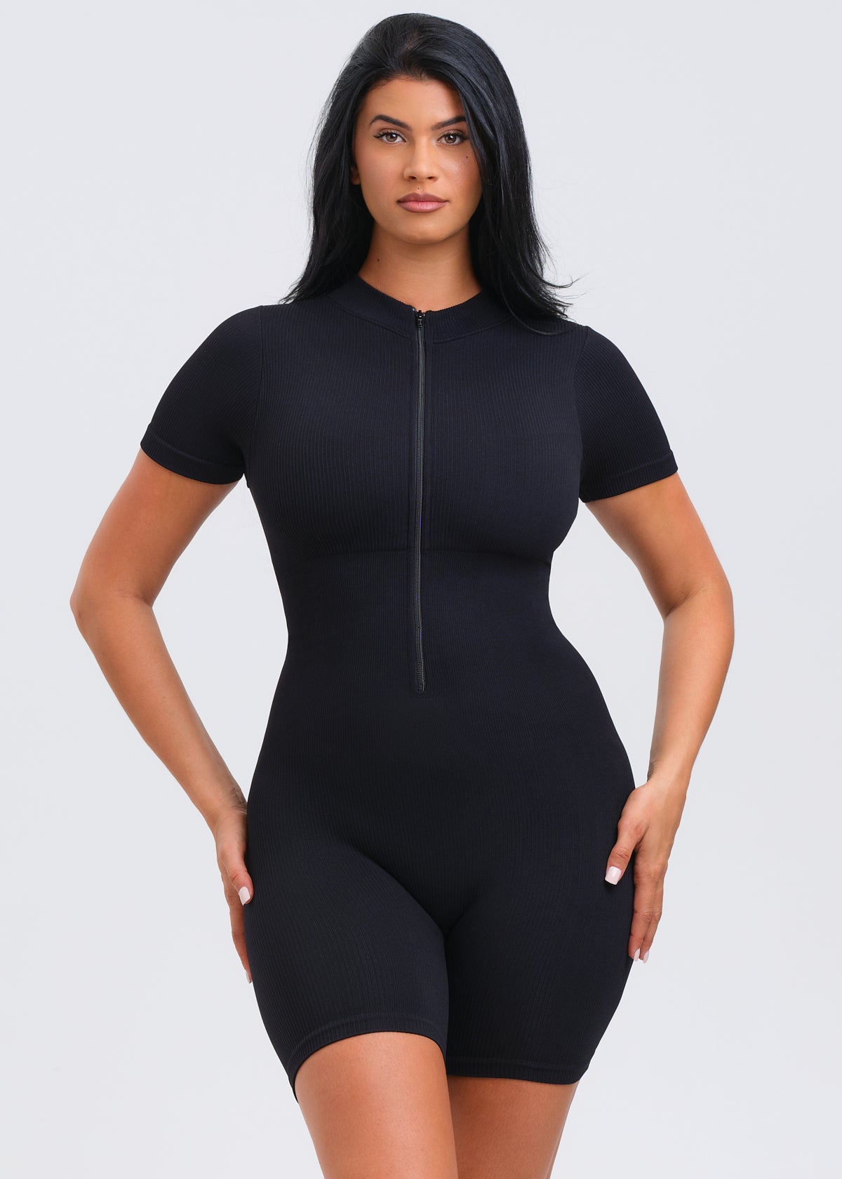 SnatchedKnit Short Sleeve Romper