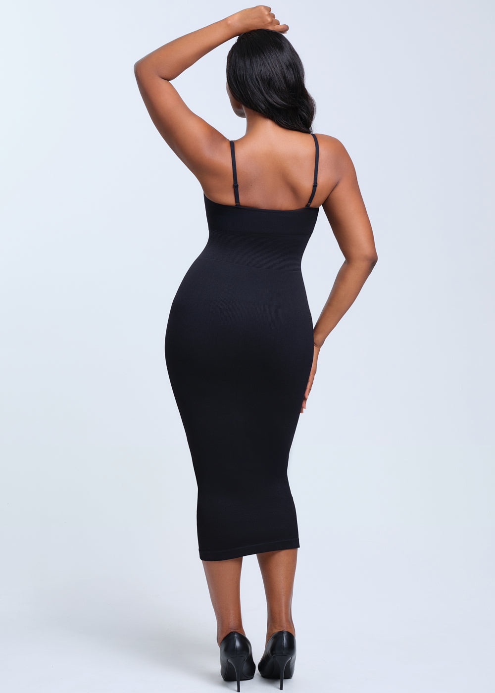 SnatchedKnit Spaghetti Strap Midi Dress