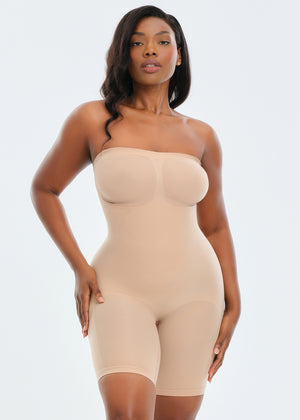 SmoothingSeamless Strapless Bodysuit Shorts