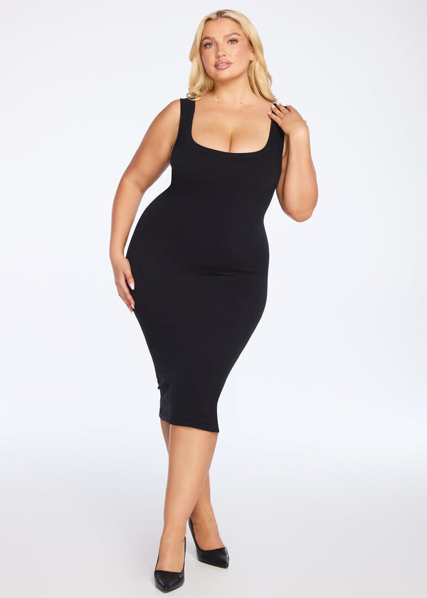 Scarf Tank Midi Dress