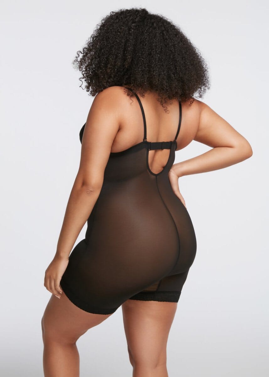 Plunge Shaping Bodysuit Shorts - She's Waisted