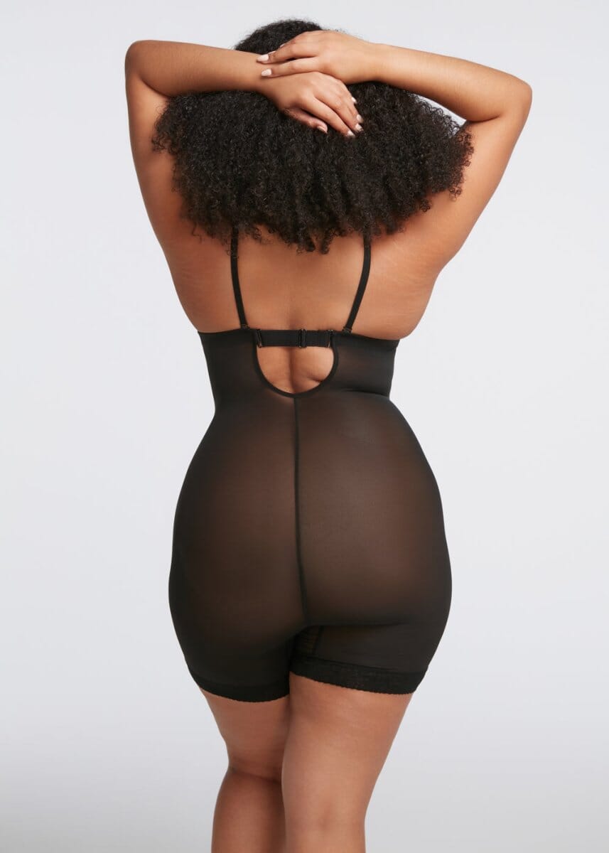 Plunge Shaping Bodysuit Shorts - She's Waisted