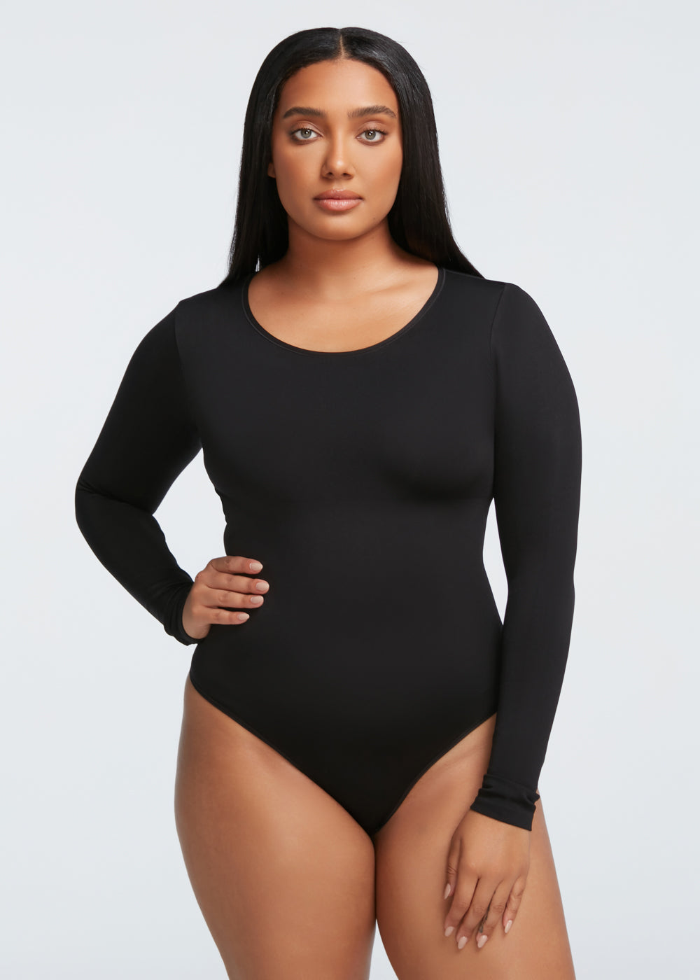Shaping Bodysuit Long Sleeve Thong