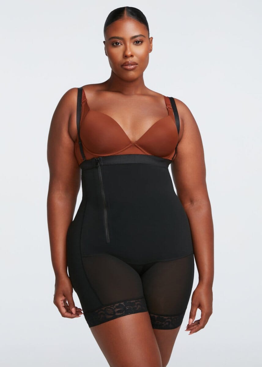 Booty Boosting Body Suit - Side Zipper - She's Waisted