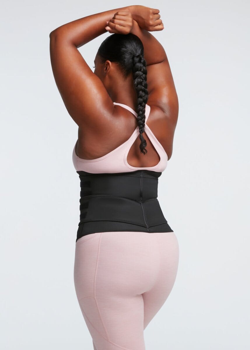 Double belt latex waist trainer clearance