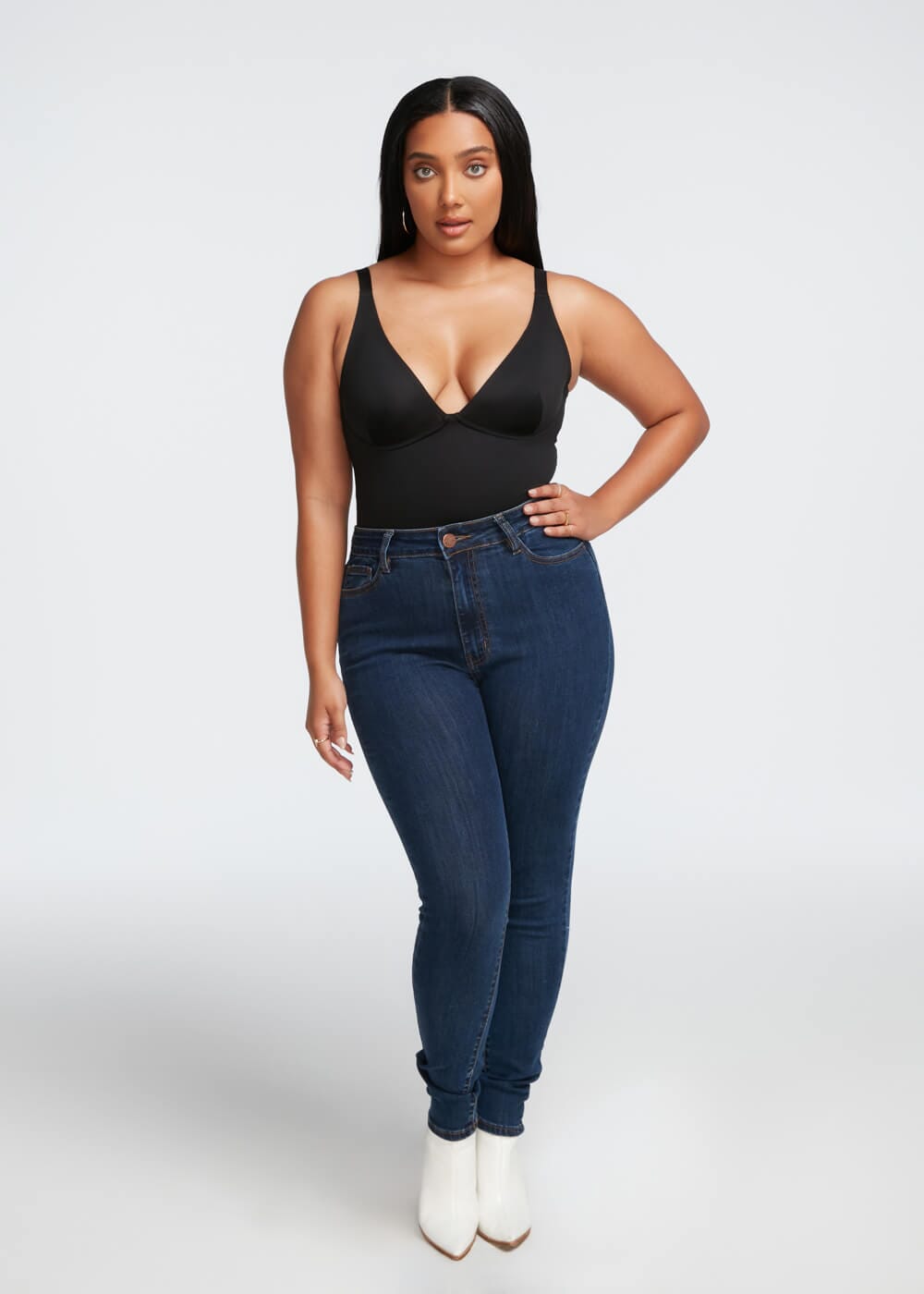Bra & Bodysuit Thong Shaper - She's Waisted