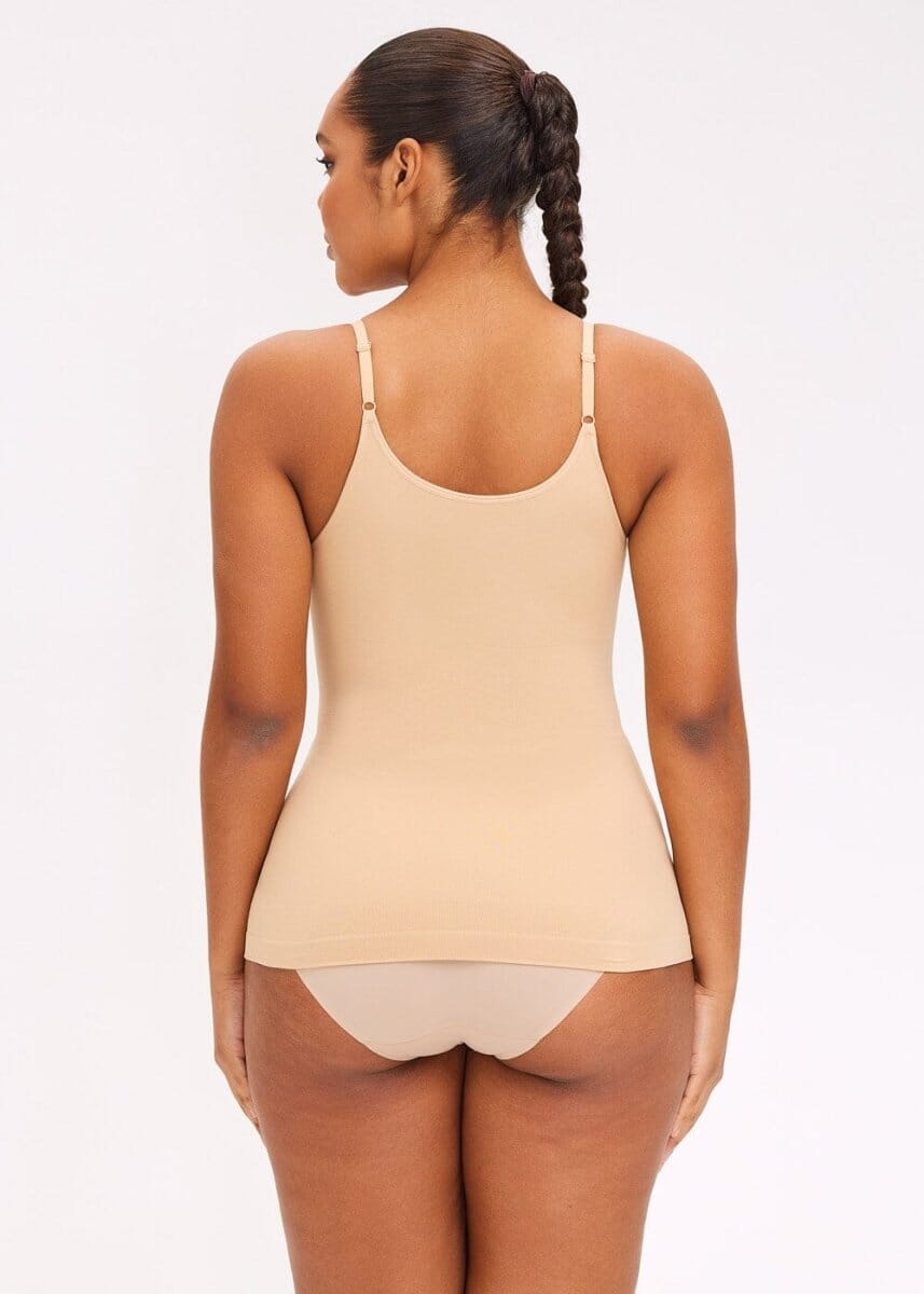 Cami Smoothing Top Adjustable Straps - She's Waisted