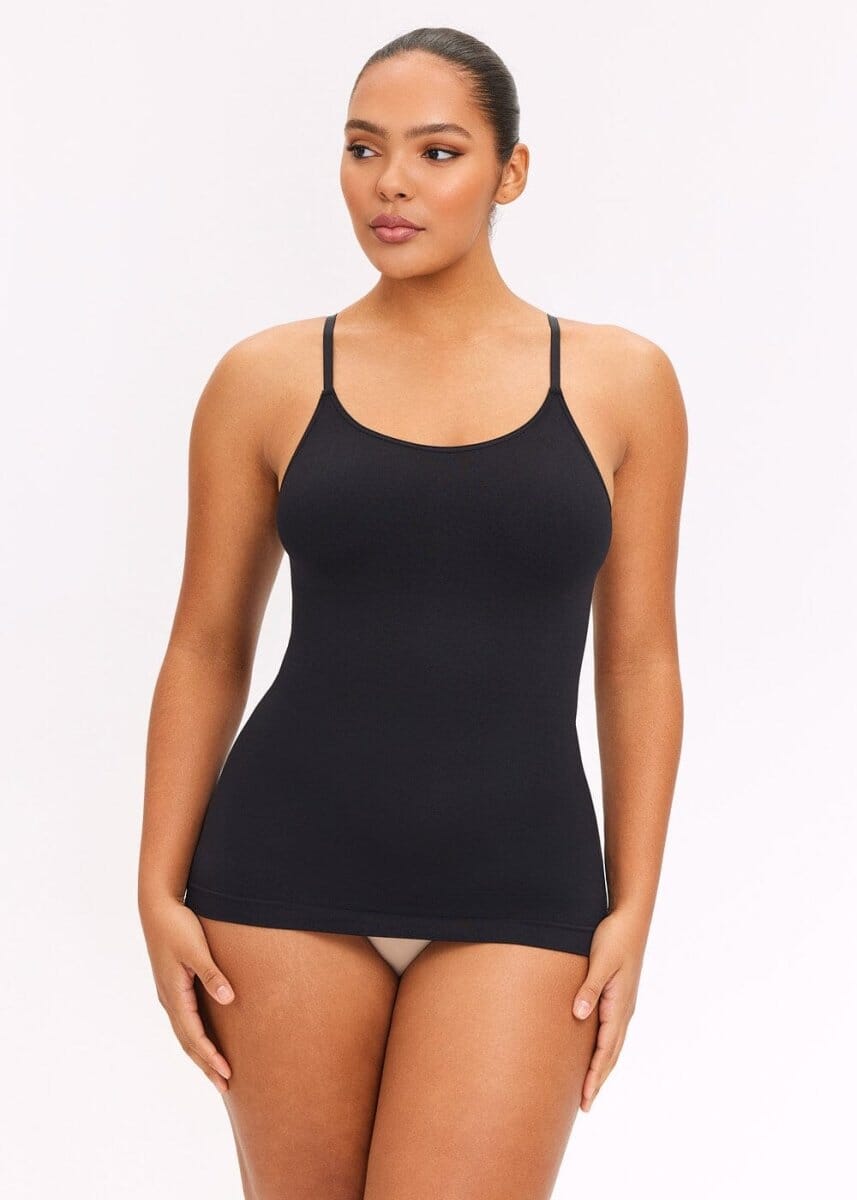 Cami Smoothing Top Adjustable Straps - She's Waisted