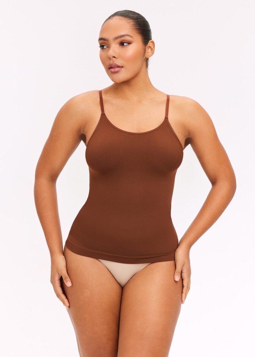 Cami Smoothing Top Adjustable Straps - She's Waisted