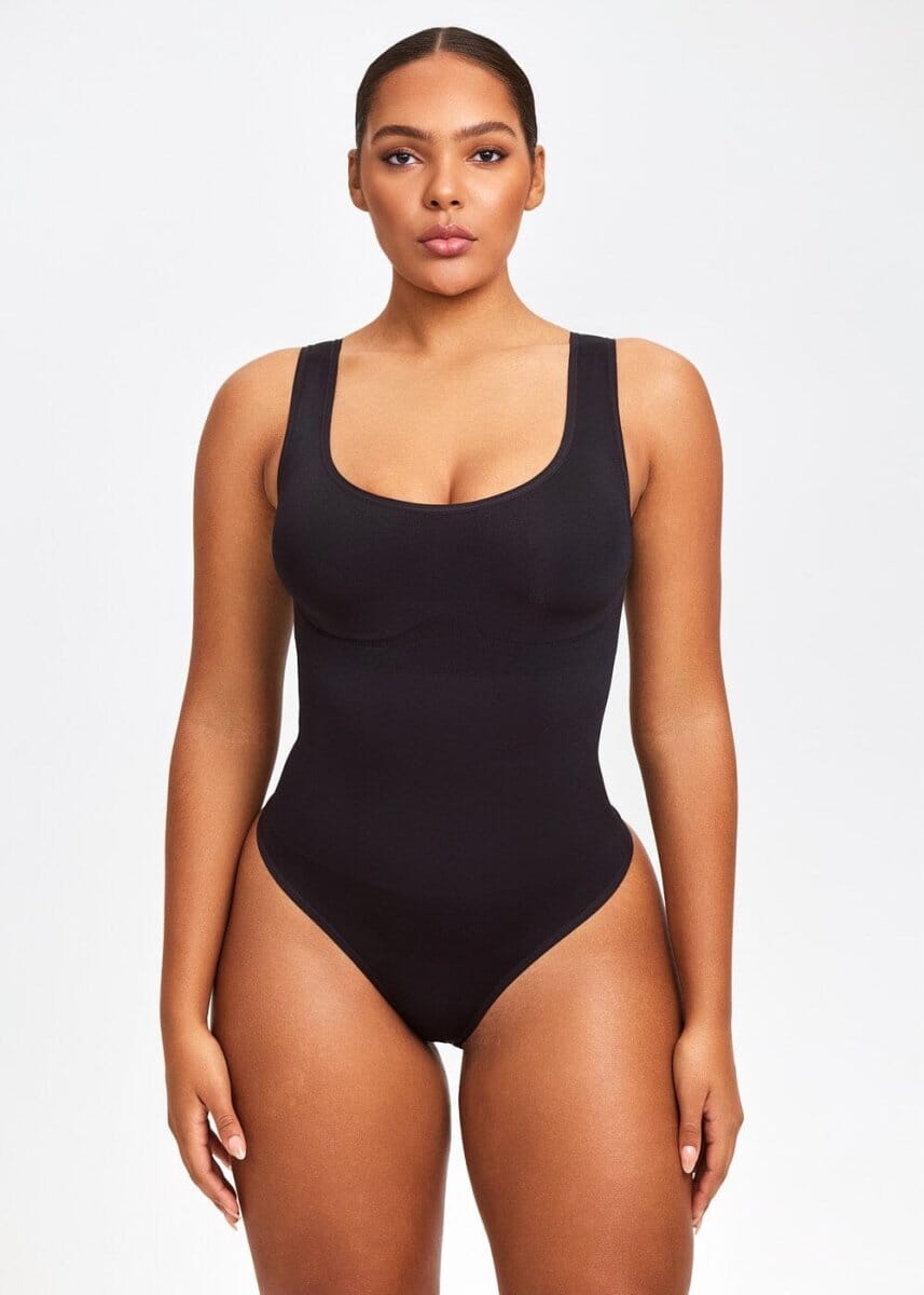 Shaping Tank Bodysuit Thong - She's Waisted