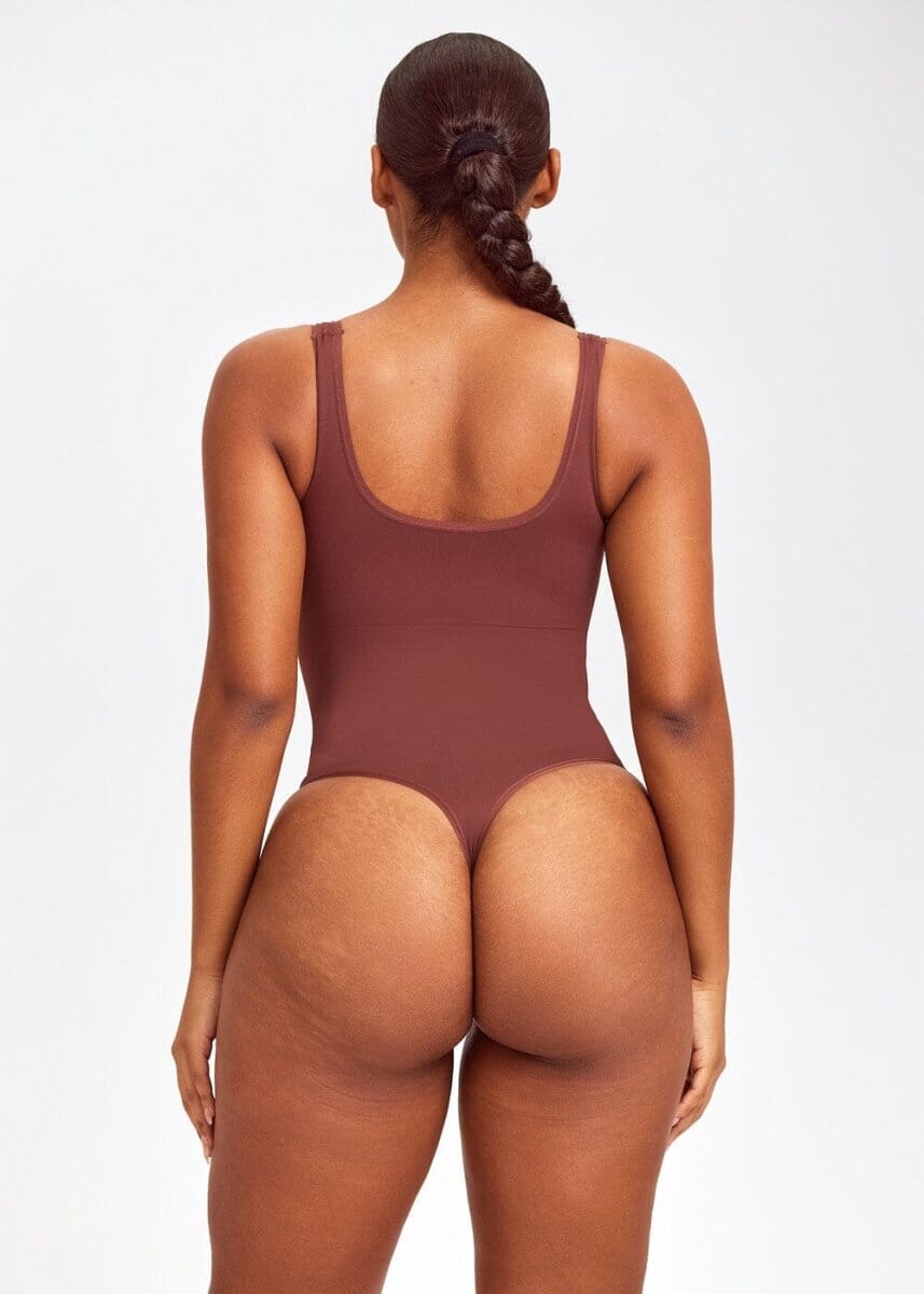 Shaping Tank Bodysuit Thong - She's Waisted