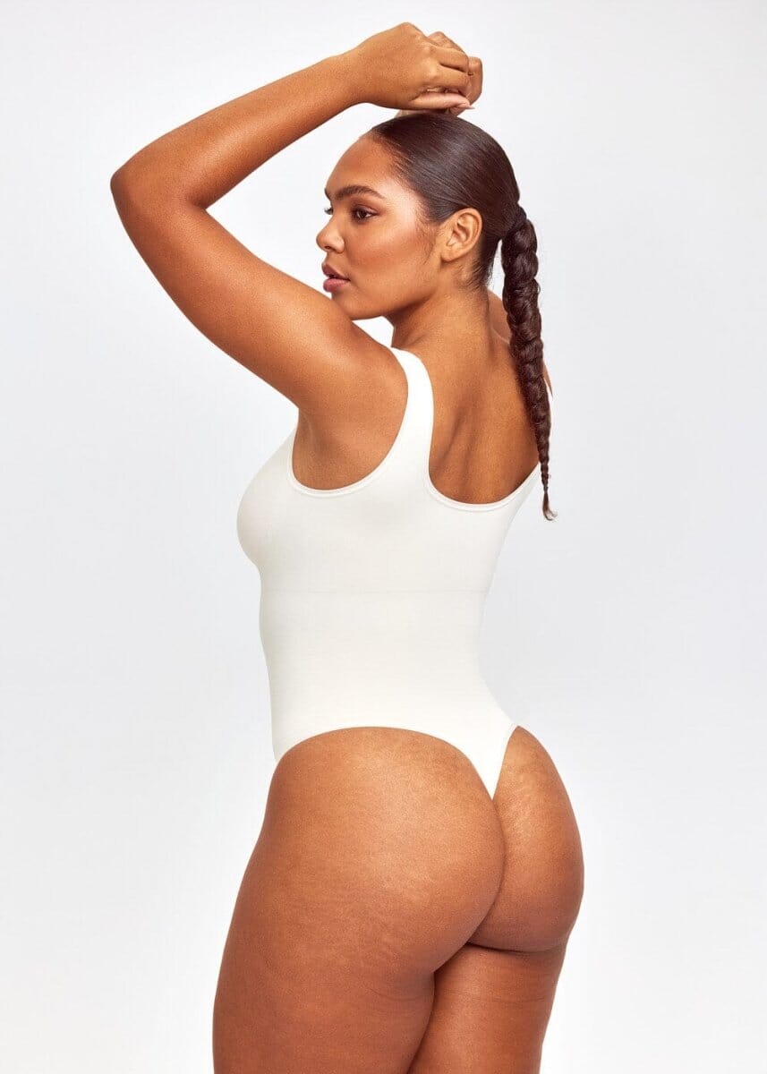 Shaping Tank Bodysuit Thong - She's Waisted