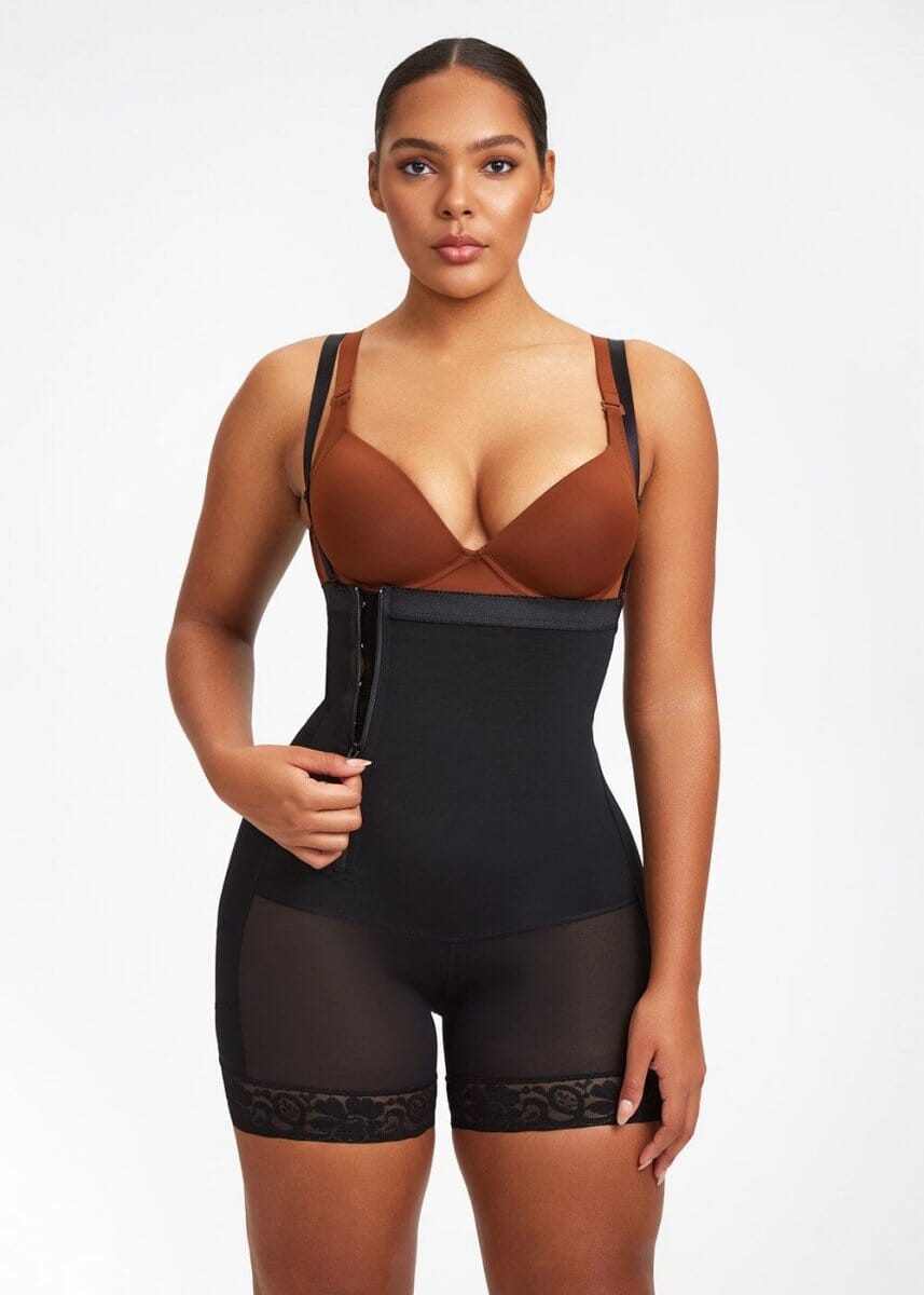 Booty Boosting Body Suit - Side Zipper - She's Waisted