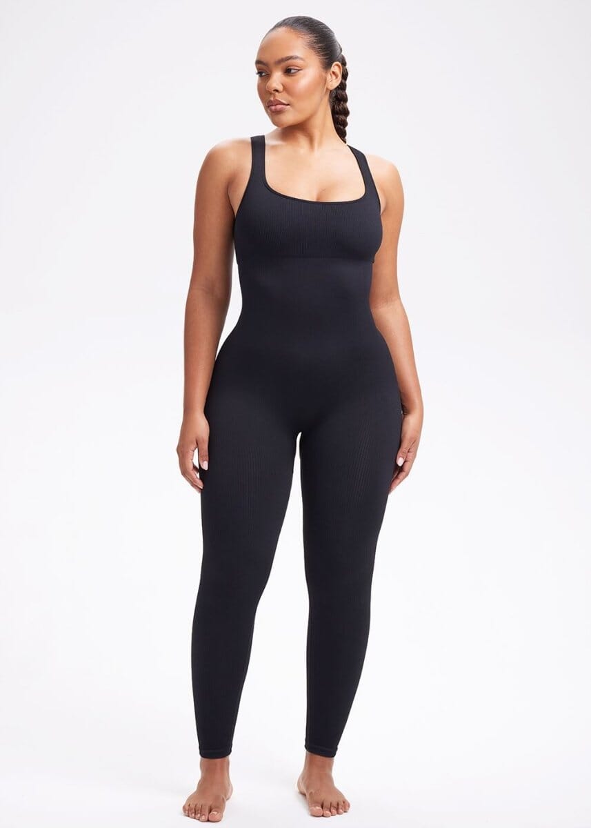 Snatching Seamless Jumpsuit Tank - She's Waisted