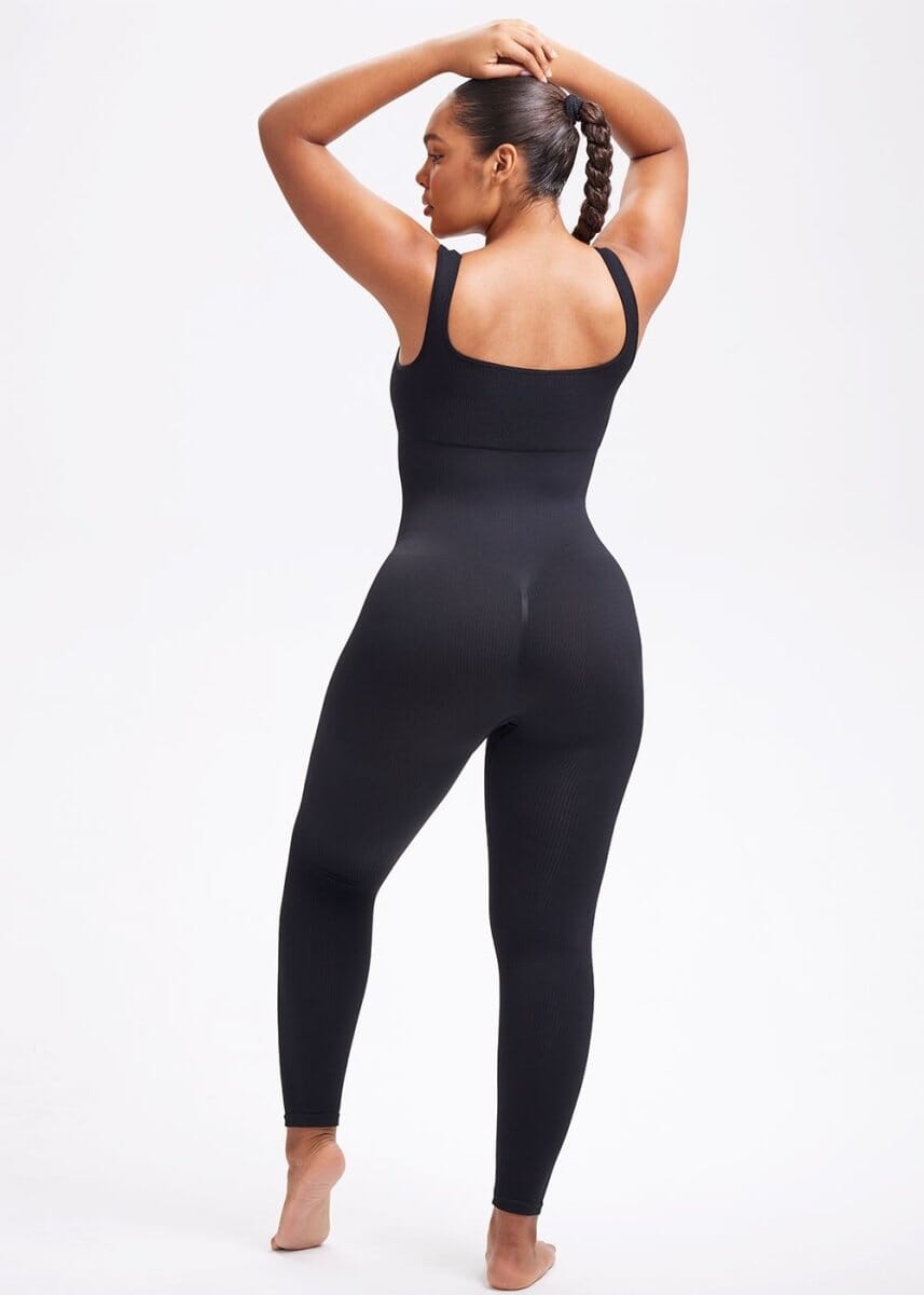 Snatching Seamless Jumpsuit Tank - She's Waisted