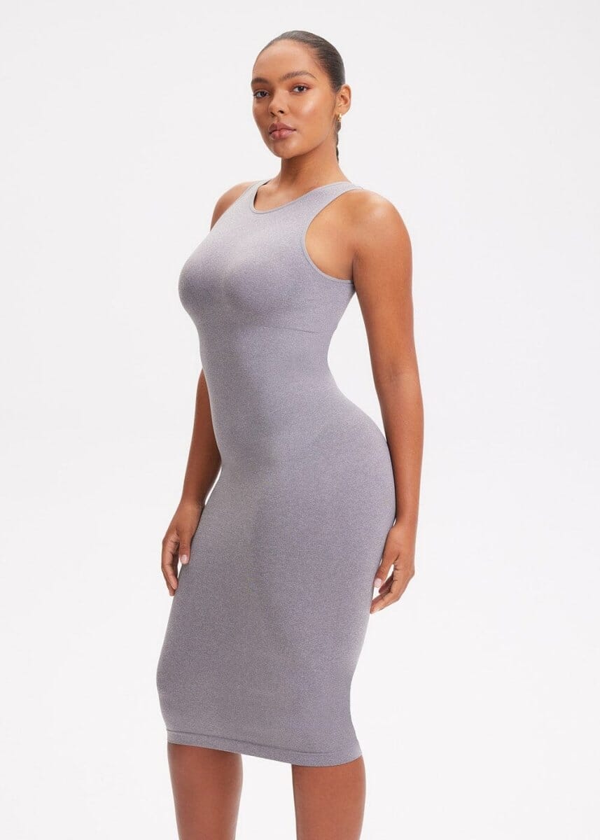 Shapewear Dress Halter Top Maxi - She's Waisted