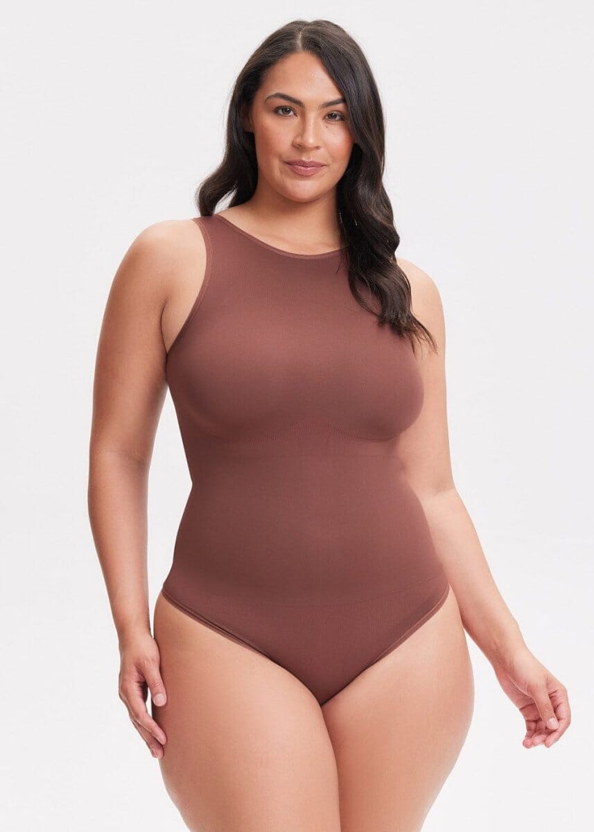 Halter Top Shapewear Bodysuit - She's Waisted