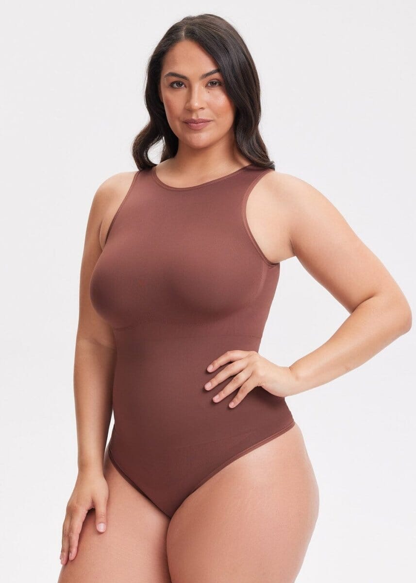 Halter Top Shapewear Bodysuit - She's Waisted