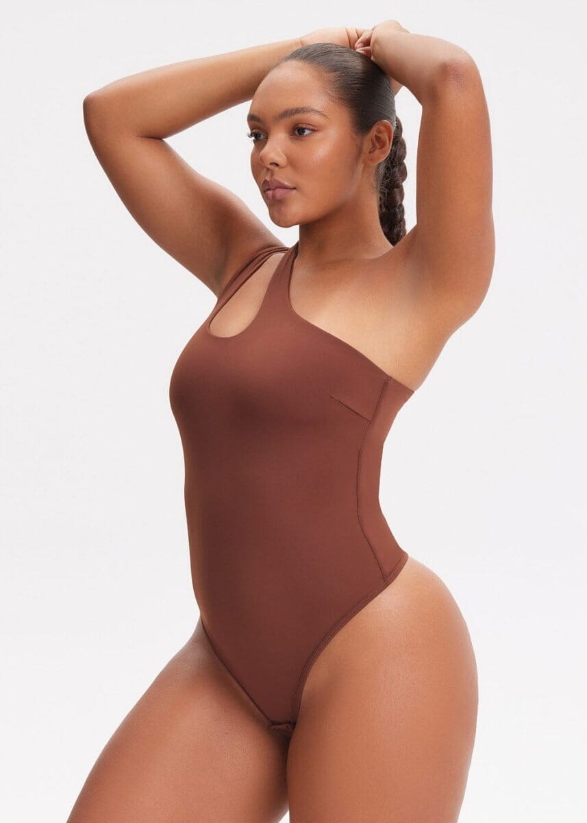 One-shoulder Strap Shapewear Bodysuit