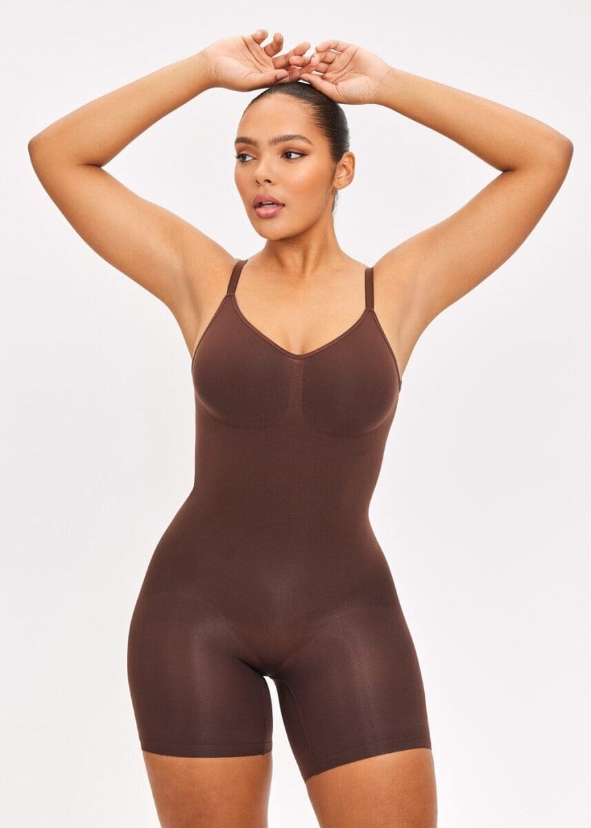 Smoothing Seamless Open Back Shaper - She's Waisted